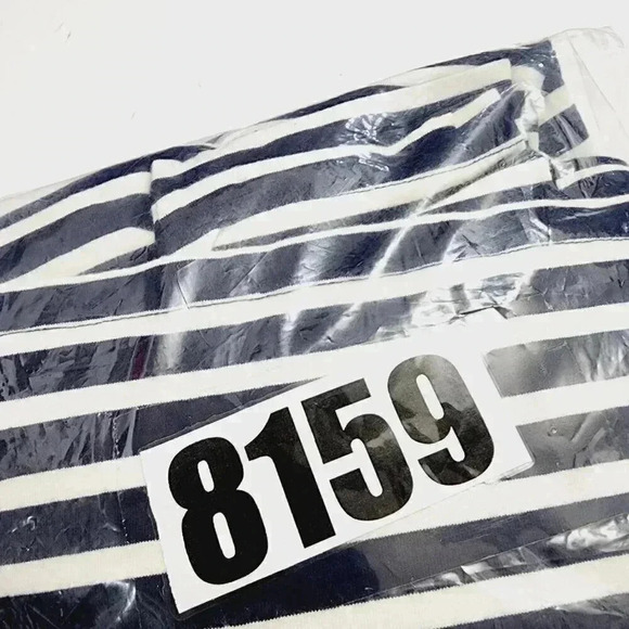 Talbots Ornament Printed Long sleeve Crewneck Tee Women's M Striped 8159P - Picture 6 of 6